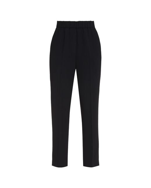 Peserico Black Cropped Trousers