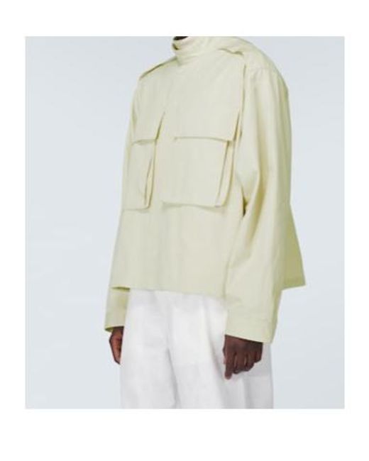 Jil Sander Natural Oversized Cotton Jacket for men