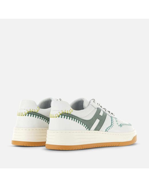 Hogan White H630 Low-Top Sneakers