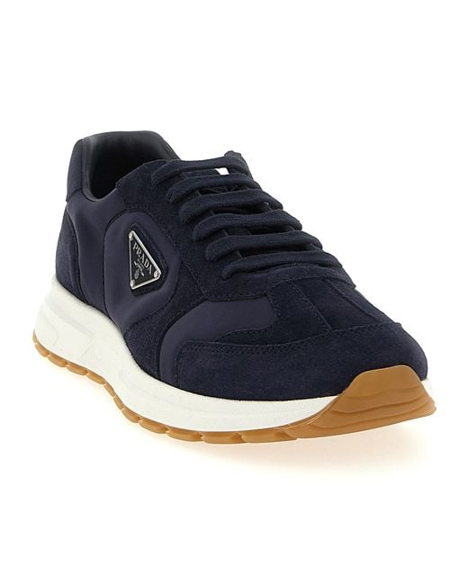 Prada Blue Prax 01 Re-Nylon Sneakers for men