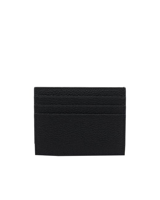 Thom Browne Black Note Compartment Card Holder for men