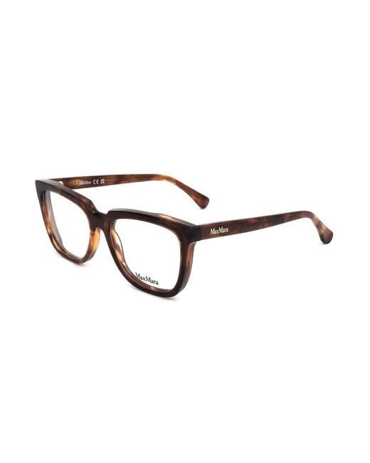 Max Mara White Square Frame Glasses