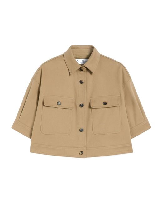 Max Mara Natural Cotton Cropped Jacket
