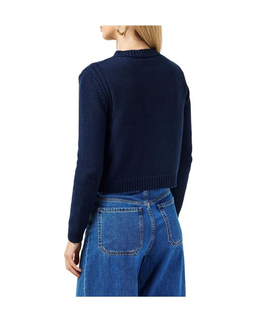 Weekend by Maxmara Blue Dark Knit Cardigan