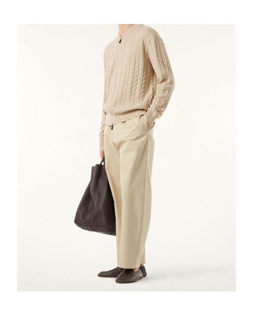 Loro Piana Natural Cedar Bomber Cardigan for men