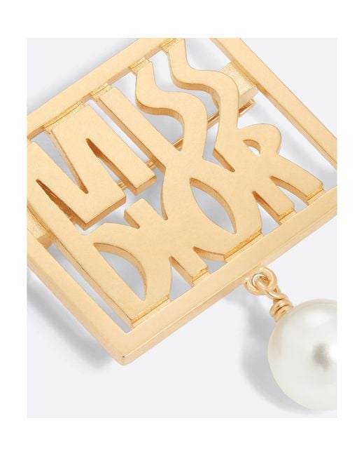 Dior White Miss Brooch