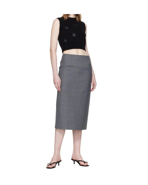 CECILIE BAHNSEN Black Floral-Appliqué Vest