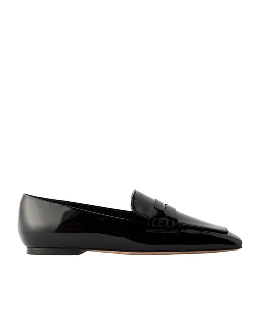 Aeyde Black Tom Patent-Leather Loafers