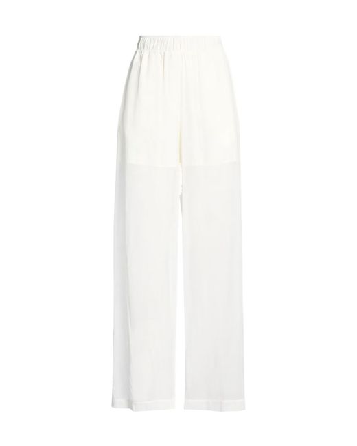 Brunello Cucinelli White Loose Trousers