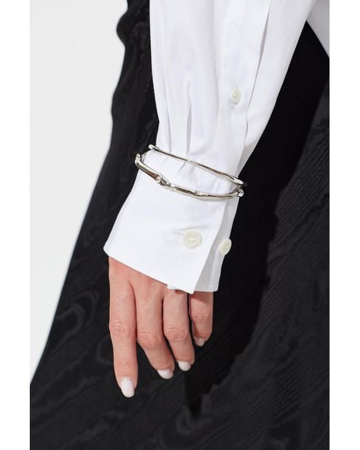 Dries Van Noten White Metal Bracelet