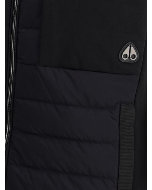 Moose Knuckles Blue Quilted Zipped Gilet for men