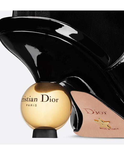 Dior Black D-Idole Heeled Ankle Boot