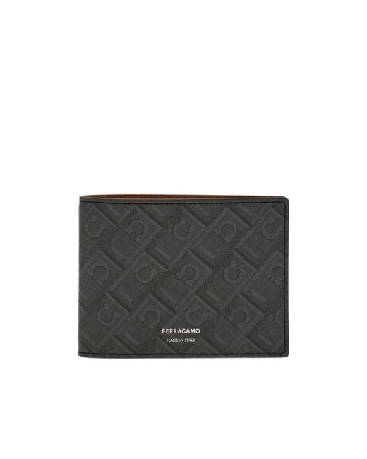 Ferragamo Black Ferragamo Monogram Wallet for men