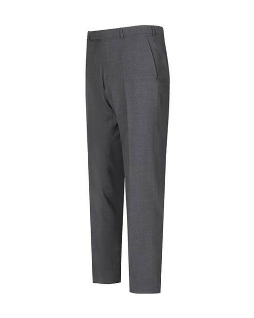Zegna Gray High Performance Tailored Wool Trousers for men
