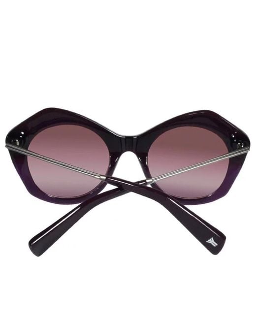 Yohji Yamamoto Purple Irregular Sunglasses