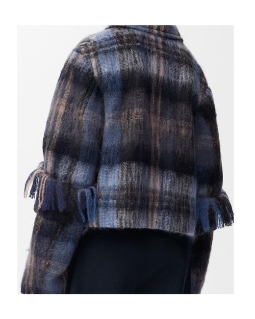 Loewe Blue Mohair And Wool-Blend Jacket