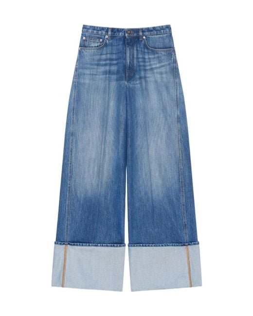 Givenchy Blue Turn-Up Hem Jeans
