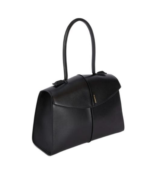 Jil Sander Black Linea Medium Handbag