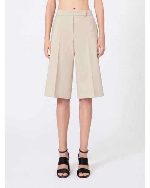 Max Mara Natural Pleat Detailed Shorts