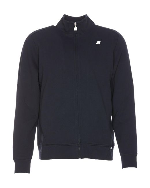 K-Way Blue Hayce Interlock Jacket for men