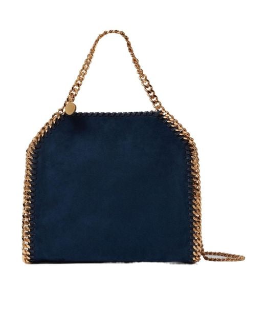 Stella McCartney Blue Falabella Chain-Trim Tote Bag