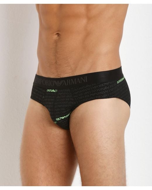 Emporio Armani Blue Logo Detail Panties for men