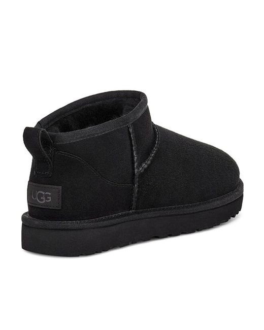 Ugg Black Logo Snow Boots