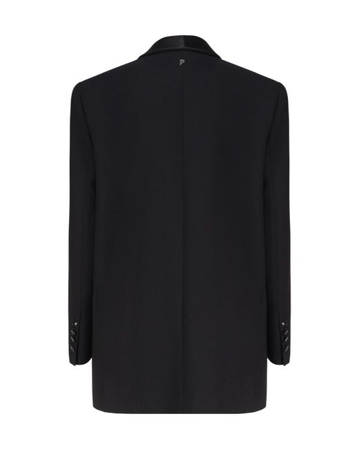 Dondup Black Shawl Collar Blazer Jacket