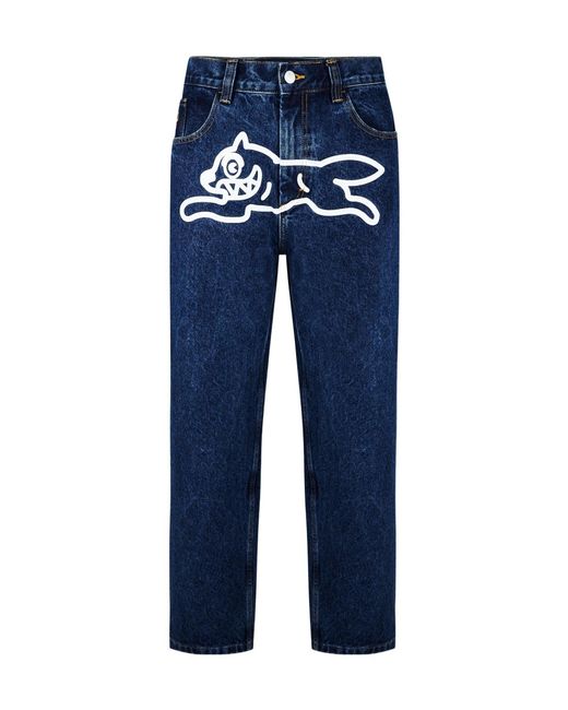 ICECREAM Blue Belt Loop Jeans for men