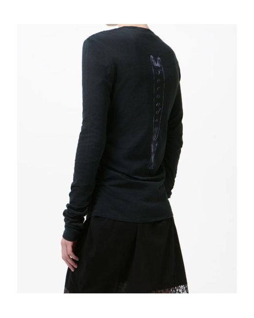 Our Legacy Black Slim Zip Long Sleeve Jumper