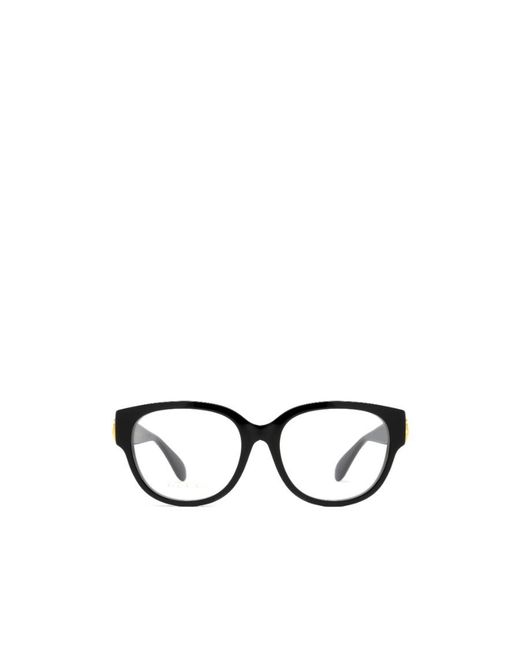 Gucci White Eyewear Round-Frame Glasses
