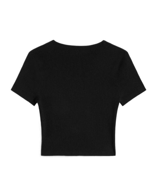 Céline Black Heart Crop Top