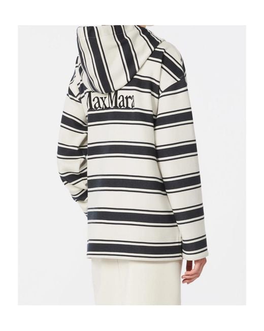 Max Mara Gray Printed Scuba T-Shirt Sweatshirt For