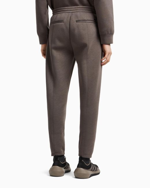 Emporio Armani Gray Cuffed Trousers for men
