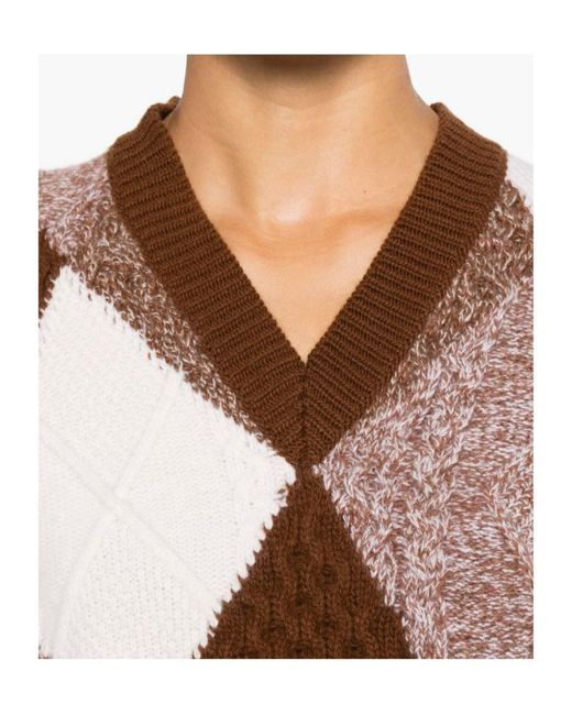 Stella McCartney Brown V-Neck Sweater