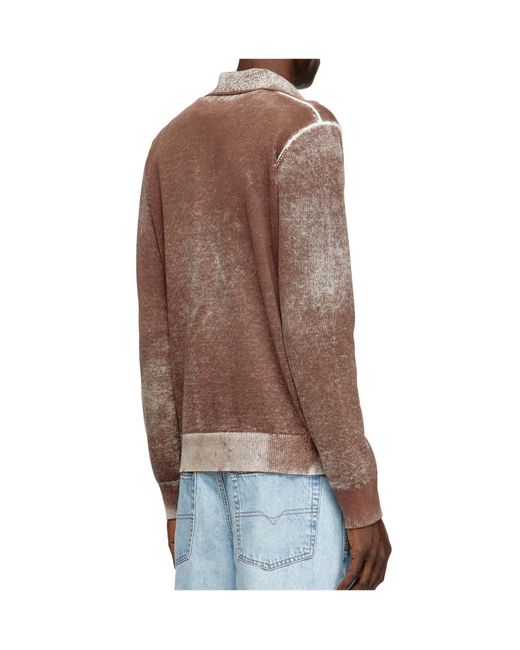 DIESEL Brown K-Lawrence Jumper for men