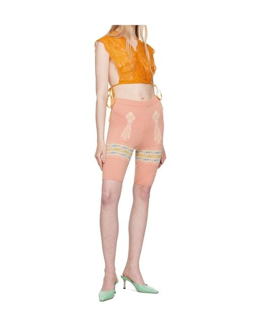 Conner Ives Pink Bike Shorts