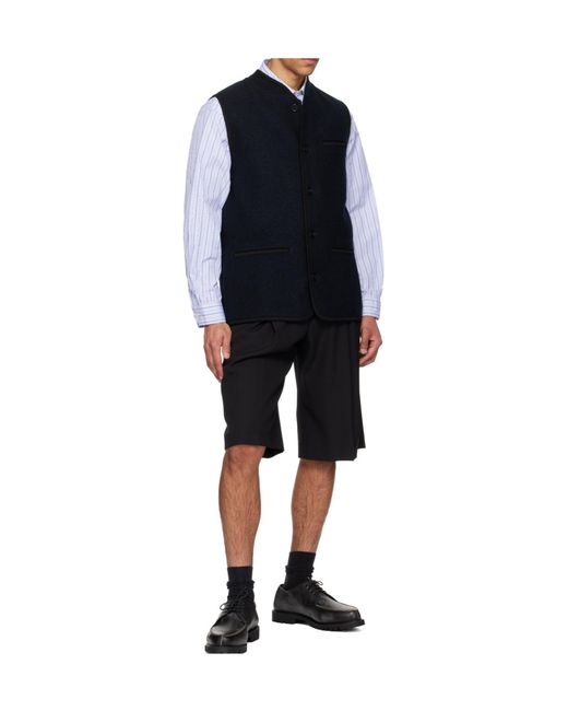 Rier Blue Walker Wool Vest for men