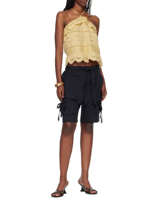 Isabel Marant Blue Isabel Marant Étoile Bermia Tie Detailed Shorts