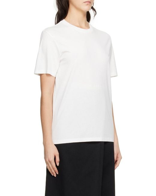 Maison Margiela White Round-Neck Short-Sleeve T-Shirt for men
