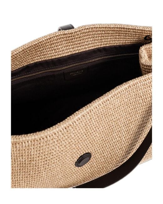 Ferragamo Natural Medium Raffia Bag