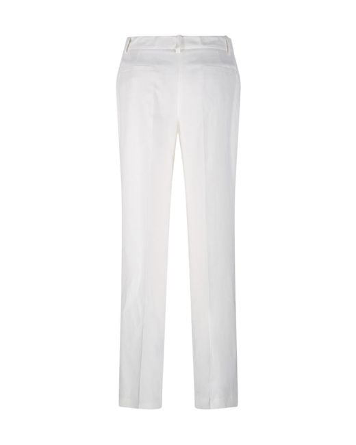P.A.R.O.S.H. White P.A.R.O..H. Raisa Tailored Pants