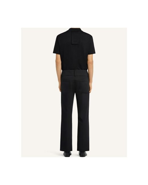 Courreges Blue Courrèges Logo Embroidered Polo Shirt for men