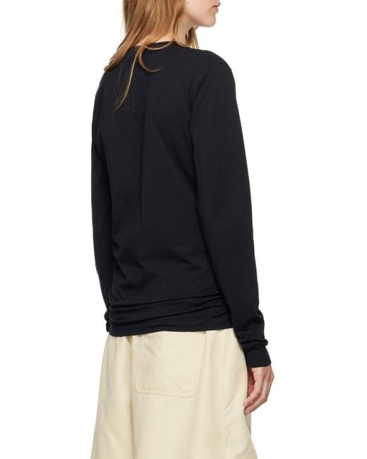 Marni Black Logo Printed Crewneck T-Shirt