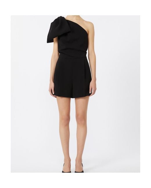 Max Mara Black Pianoforte Teano One-Shoulder Jumpsuit