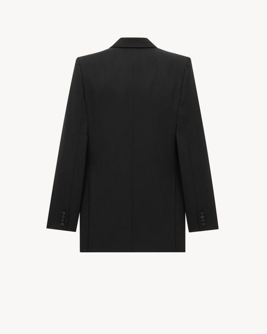 Saint Laurent Black Tuxedo Single-Breasted Jacket for men
