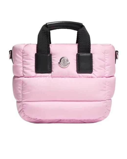 Moncler Pink Caradoc Water-Repellent Micro Tote Bag