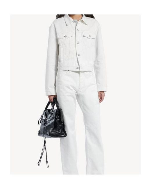 Balenciaga White Wings Classic Boxy Jacket