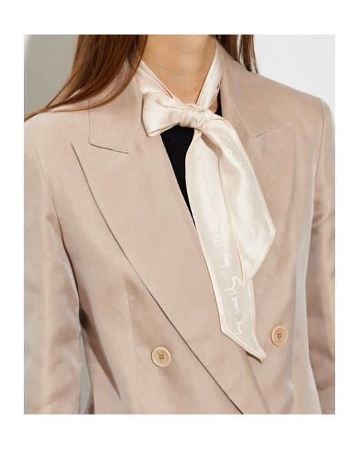 Givenchy White Letter Pattern Scarf