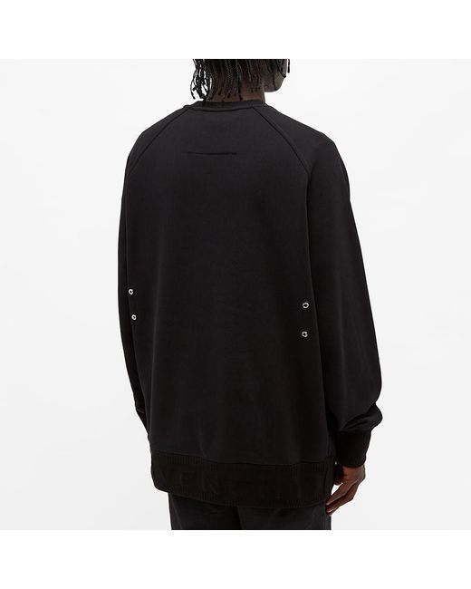 Givenchy Black Metallic Detailed Oversized Sweatshirt for men